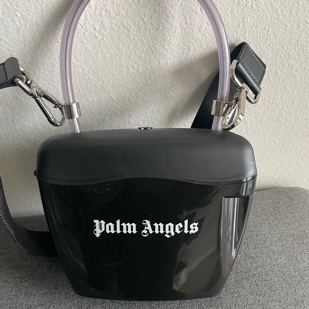 Palm Angels Padlock Bag in Black